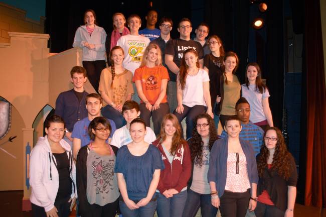 'Once Upon a Mattress' on GHS stage this weekend Senior cast members: front row (from left): Makaela Farley, Morganne Battle, Leeanne Dross, Sarah Burns, Rosalie Felice, Ashley Wade and Rachel Morano; second row: Jonathan Laskoski, Robert Corr and Tasheim Jordan; third row: John Cavaliere, Emma Zahren-Newman, Heather Koennecke, Marielle Frederick, Hannah Kaplan and Jenna Freeman; fourth row: Mackenzie Sproul, Morgan Heinrich, Nick Sullivan, Malik Moses-Westphal, Rob Scheuering, Bailey Goumas, Tucker Brownell and Kat Scheuering. Missing from photo: Ray Garcia.