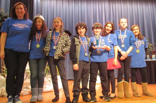 Chester Elementary wins first in Odyssey competition Chester's Division I team: Coach Cynthia Acevedo, Isabella Acevedo, Alexandrea Cox, George Lawson, Shane O'Connor, Jillian Randazzo, Carolyn Harvey, and Olivia Katt (Photo by Cindy O'Connor)