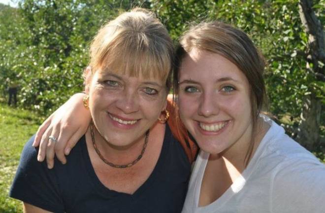 Mommy & Me Contest Nancy and Sara Haberzettl of Dingmans Ferry, Pa., apple picking in 2011.