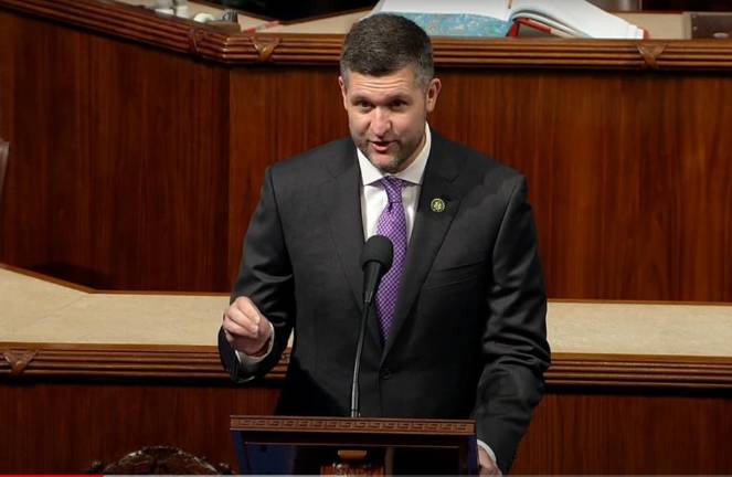Ryan calls on Central Hudson CEO to resign Rep. Pat Ryan from the floor of the House or Representatives on Feb. 1, 2023.