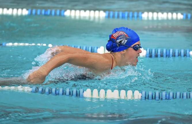 New faces making waves for swim team Student-athlete Cecilia Boesch