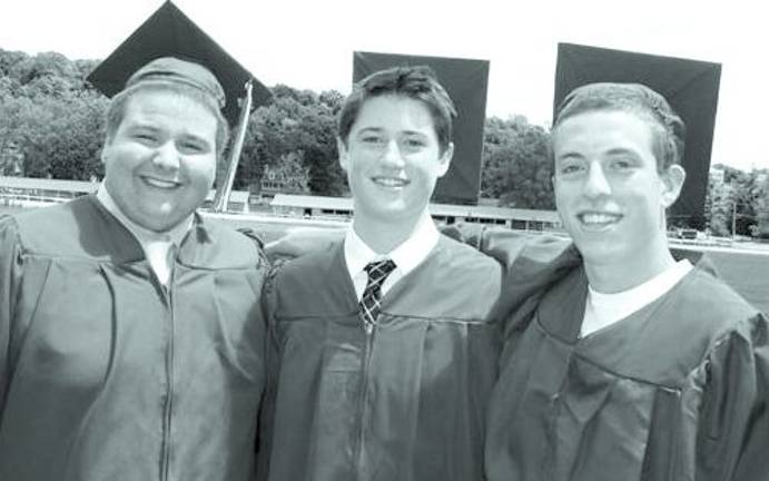 Meet Goshen's Class of 2012 Happy graduates sporting front page smiles: Evan McDowell, Devon Kish, and Frank Wunder. The boys have been friends for as long as they can remember.