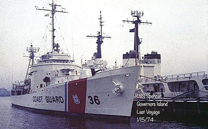 Joseph Dunlevy was assigned to this Coast Guard cutter, the U.S.S. Spencer, that cleared the way through the North Atlantic for large ships that brought equipment to Europe. The U.S.S. Spencer was recently retired.