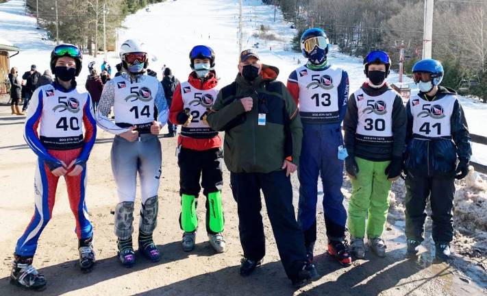 On the slopes. Although the pandemic cut their season short, Goshen High School skiers finish strong