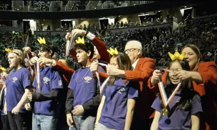 Goshen High wins Odyssey of Mind world championships Goshen High School receives gold medals at the closing ceremony at Michigan State University May 24.