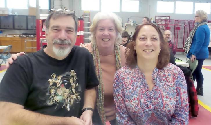 From left: David and Alice Lawson and Julie Drillings, all Green Teen parents