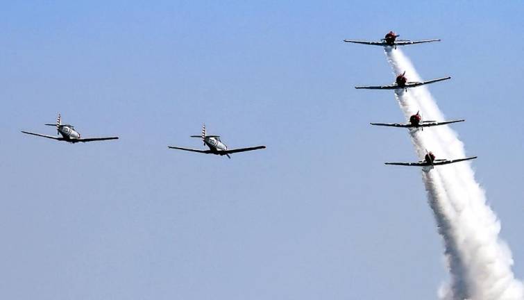 The GEICO Skytypers Air Show Team is based in Farmingdale on Long Island and has performed at air shows for more than 30 years. During the team’s tenure, it has received numerous awards, most recently the Art Scholl Showmanship Award for excellence in air show performance. For more information on the GEICO Skytypers, visit geicoskytypers.com. Photo by Brian Tague.