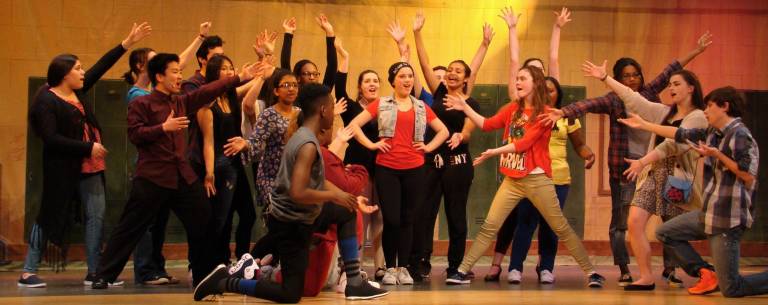 Remember their names: Chester Drama Club presents 'Fame' The "Fame" cast sings "Remember My Name" (Photo by Ginny Privitar)