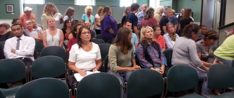 Horse advocates came from near and far to Wednesday's hearing (Photo by Frances Ruth Harris)