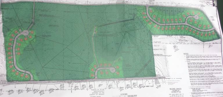 Hearing on hotels and houses brings out an impassioned crowd The Maplewood Village site plan (Photo by Frances Ruth Harris)