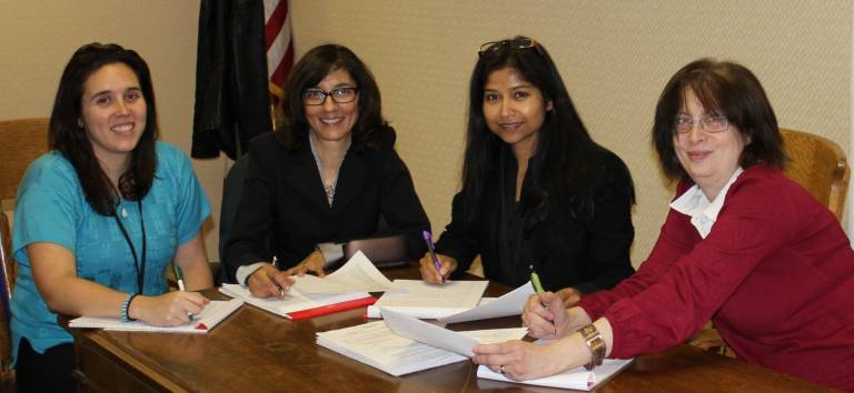 County grants right to photocopy financial disclosure forms The Chronicle looks at disclosure forms at the current county board of ethics office at 15 Matthews Street in Goshen. From left: Alexis Tarazzi, features editor; Pamela Chergotis, managing editor; Hema Easely, investigative reporter; and Susan Wynn, account executive.