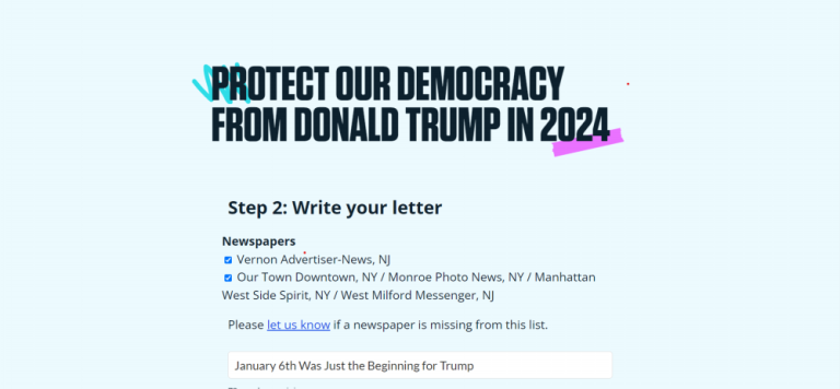 Stand Up America makes it easy for its users to engage in activism in a variety of different ways, including making phone calls, volunteering for campaigns and writing a letter to the editor.