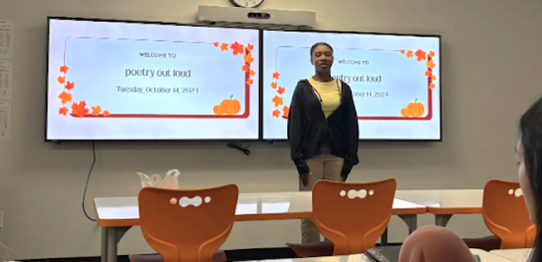 Students use poetry to sharpen public speaking skills Students use poetry to sharpen public speaking skills