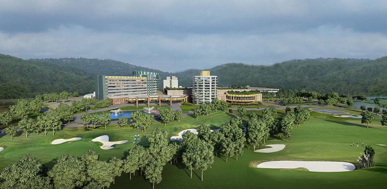 Orange County looms over Catskills casinos The Nevele (Photo: nevele.com)