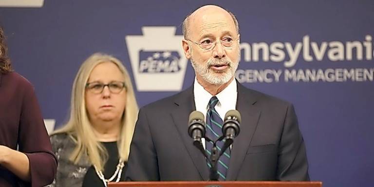 Secretary of Health Dr. Rachel Levine and Gov. Tom Wolf announce Pennsylvania's first coronavirus cases