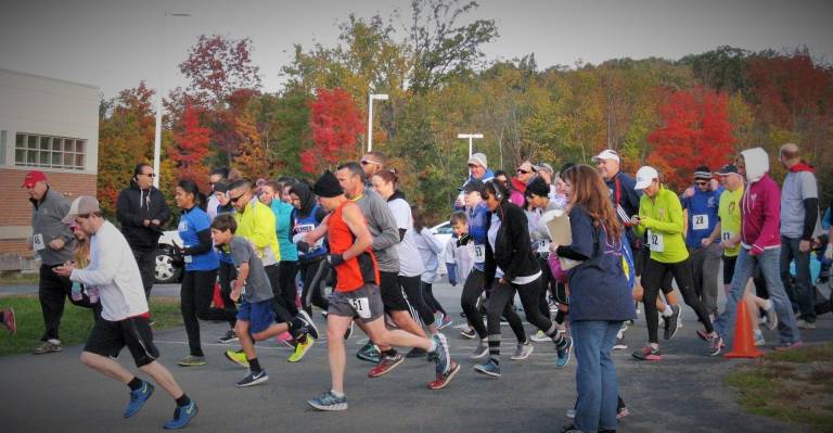 Participants are off and running at a previous Alyssa Barberi 5K Butterfly Run/Walk (File photo by Ginny Privitar)