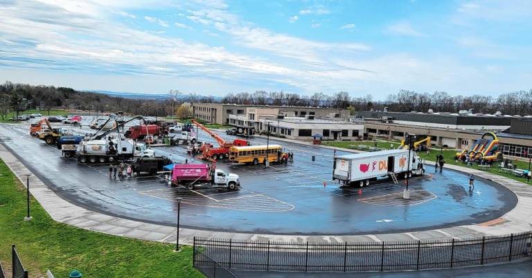 The “Touch a Truck” event featured a variety of vehicles for kids to explore.