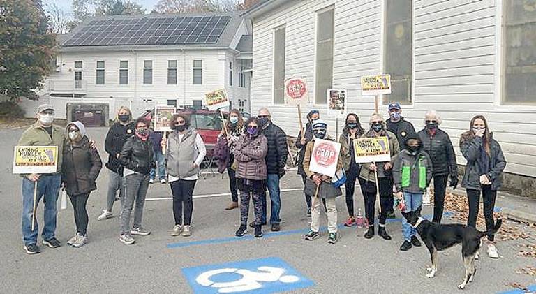 Last year, approximately 50 walkers raised more than $9,600 in the Monroe CROP Hunger Walk. Photo provided by Fred Schuepfer.