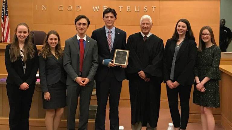 Goshen High School wins Mock Trial tourney The Goshen High School Mock Trial team beat its county competitors, and now proceeds to the regional competition (Facebook photo)