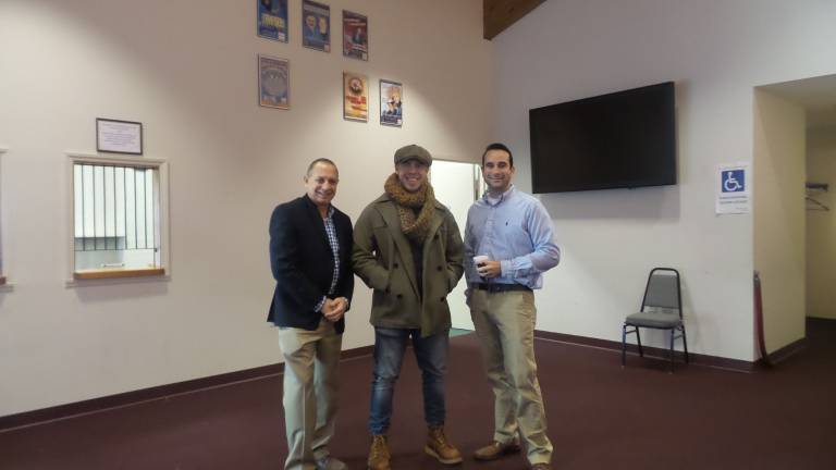 Community tours performing arts center before deciding its fate at the polls Jim Lopolito, Steve Cirbus and Ryan Wensley (Photo by Frances Ruth Harris)
