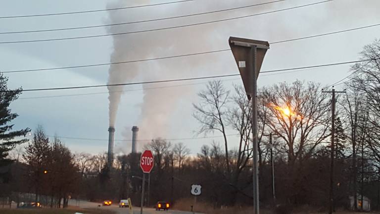 CPV plant will increase NY's greenhouse gas emissions by 10 percent The CPV stacks (Photo by Kathy Frame)