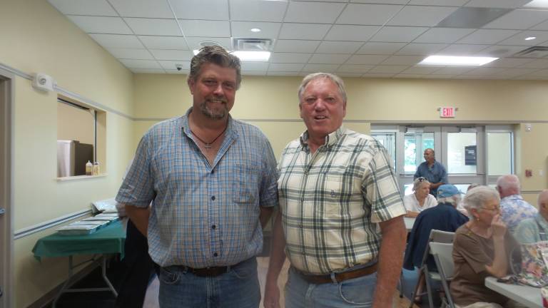 Chester celebrates brand-new senior center Deputy Supervisor Robert Valentine and Mayor Tom Bell (Photo by Frances Ruth Harris)