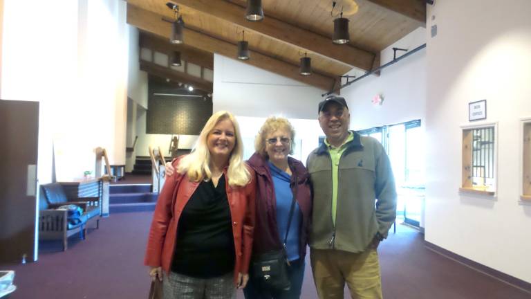 Community tours performing arts center before deciding its fate at the polls Chris Maurer, Lydia and Raul Cuadros (Photo by Frances Ruth Harris)