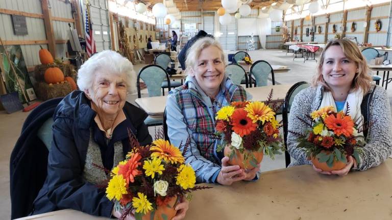 Locals will create fall flower arrangements at Cornell Cooperative Extension’s Middletown campus on Nov. 18. Photo provided.