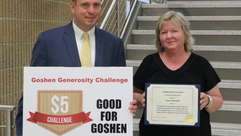 Susan Armistead, champion of the Goshen $5 Challenge, is Citizen of the Month Susan Armistead, champion of the Goshen $5 Challenge, is Citizen of the Month