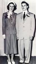 Adam and Tinie Filipowski on their wedding day: June 11, 1950. Adam was 23 and just out of the Navy while Tinie was 20. Provided photos.