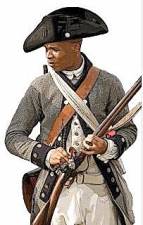 An African-American Revolutionary War soldier (photographer uncredited, numerous web sources).