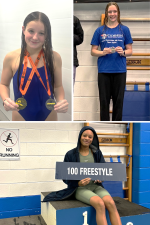 Grace Matthews (top left), Kaylee Croughan (top right) and Siel Johnson (bottom).