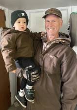 New town of Chester water administrator, Tom Becker, with his grandson, Leo. (Photo provided by Becker family)