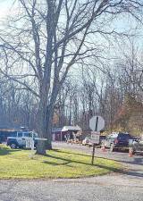 Sixty-seven dogs and cats from throughout the county were inoculated against rabies during this drive-through clinic at the Warwick Valley Humane Society. The free clinic was sponsored by the Orange County Health Department. Provided photo.