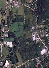 Aerial view of the Sugar Loaf industrial area