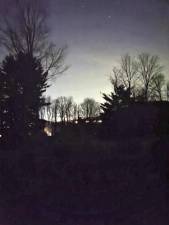 Kings Highway Bypass in Chester under the cover of darkness. Photo provided by Elizabeth Barrett-Zahn.