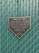 Lights installed for girls softball at Little League