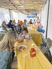 Gathering in the sukkah