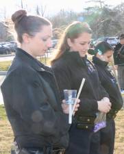 (L to R) Senior Probation Officer Emily Osowick, Probation Officer Maggie Schields and Probation Supervisor Melissa Laks at a previous Crime Victims’ Vigil.