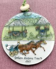 Goshen Historic Track is featured on the ninth annual Goshen Ornament.