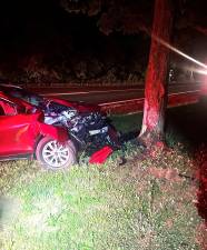 On July 22, patrol units responded to State Route 17A in the Town of Goshen regarding an alleged report of a motor vehicle crash involving a vehicle that struck a tree.
