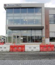 Garnet Health, one of the the area’s leading healthcare providers, is moving into the new Goshen Plaza and plans a May opening. As an urgent care facility, Garnet Health will occupy two stories, totaling 17,200 square feet of space. It’s a freestanding building, but attached, with its own services. Included are 34 examining rooms, ultrasound room, x-ray room, laboratories, medication rooms, four procedure rooms and more. Photo by Geri Corey.