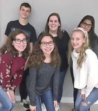 The group of six Junior Friends: front row (from left) are Amanda Fernandez, Jasmine Fernandez, and Megan Amante. Back row: Christian Soberal, Katie DeFusto, and Soli Rodriguez.