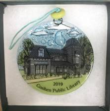 This year's Goshen ornament pays homage to new library
