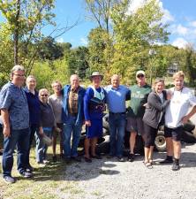 Members of the Walton Lake clean up crew. Photo provided by Ralph Pena.