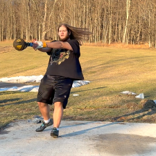 Jace Walker is ranked 35th in New York and 170th nationally with his hammer throw of 125 feet at the Trotter’s Track Carnival