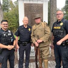 Police honor veterans at memorial ceremony