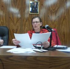 In Supervisor Robert Valentine’s absence, Deputy Supervisor Cindy Smith presided over the February 9th town of Chester meeting.