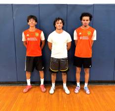 From left to right: Donovan Ajuech, Kean Flores and Ayden Rosario.