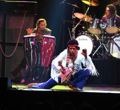KISS THE SKY: The Jimi Hendrix Experience will perform at Woodstock Festival on Sept. 19.